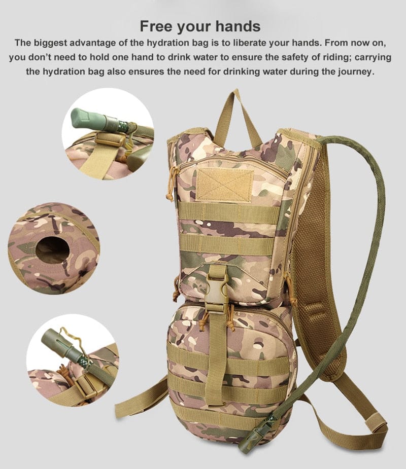 Molle Hydration Day Pack 3ltr TPU Water Bladder hydration backpacks  BushLine