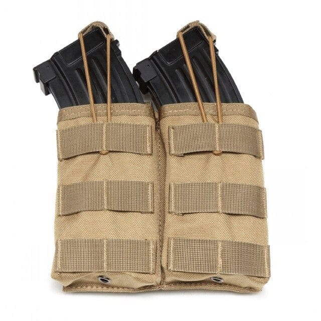 Molle Two Way Radio or M4 Mag Pouch's Helmet & Pack Accessories BushLine double tan