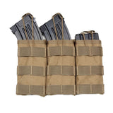 Molle Two Way Radio or M4 Mag Pouch's Helmet & Pack Accessories BushLine triple tan
