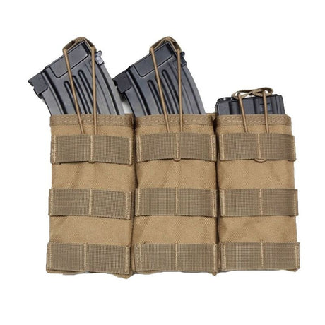 Molle Two Way Radio or M4 Mag Pouch's Helmet & Pack Accessories BushLine triple tan