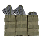 Molle Two Way Radio or M4 Mag Pouch's Helmet & Pack Accessories BushLine triple green