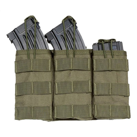 Molle Two Way Radio or M4 Mag Pouch's Helmet & Pack Accessories BushLine triple green