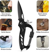 Multi-Tool Carabiner - Camping EDC Clip Multi-tools  BushLine