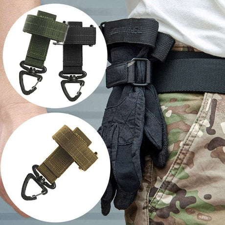 Multi-purpose Nylon Gloves Hook Work Gloves Safety Clip Molle Accessories  