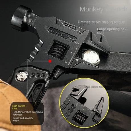 Multitool Pliers  Hammer Adjustable Spanner Stainless Steel Multi-tools  