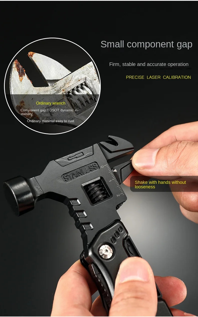 Multitool Pliers  Hammer Adjustable Spanner Stainless Steel Multi-tools  BushLine