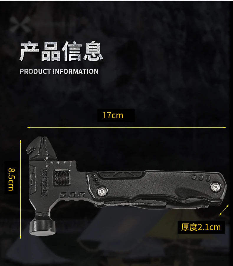 Multitool Pliers  Hammer Adjustable Spanner Stainless Steel Multi-tools  BushLine