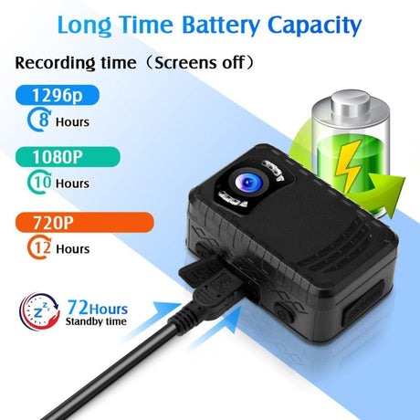 N9 Mini Full HD 1296P Body Mounted Camera Security Cameras  