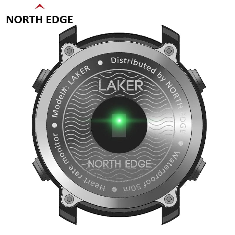 NORTH EDGE Watch Waterproof 50m Android IOS Watchs  BushLine