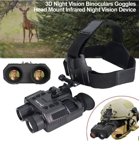 NV8000 Night Vision Google Binoculars Head mountable Infrared Optics  
