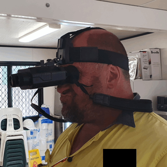 NV8000 Night Vision Google Binoculars Head mountable Infrared Optics  BushLine