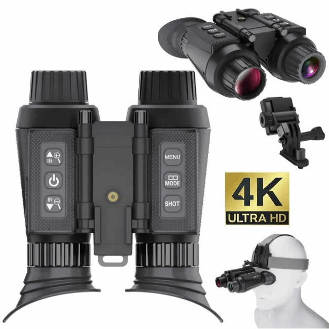 NV8300 Head-mounted 4K Night Vision Goggles Night Vision  BushLine