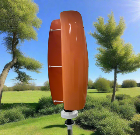 ST-2000W VERTICAL AXIS Tulip WIND TURBINE 12V 24V 48V Wind Power BushLine Orange 2000W 12V| turbine Only