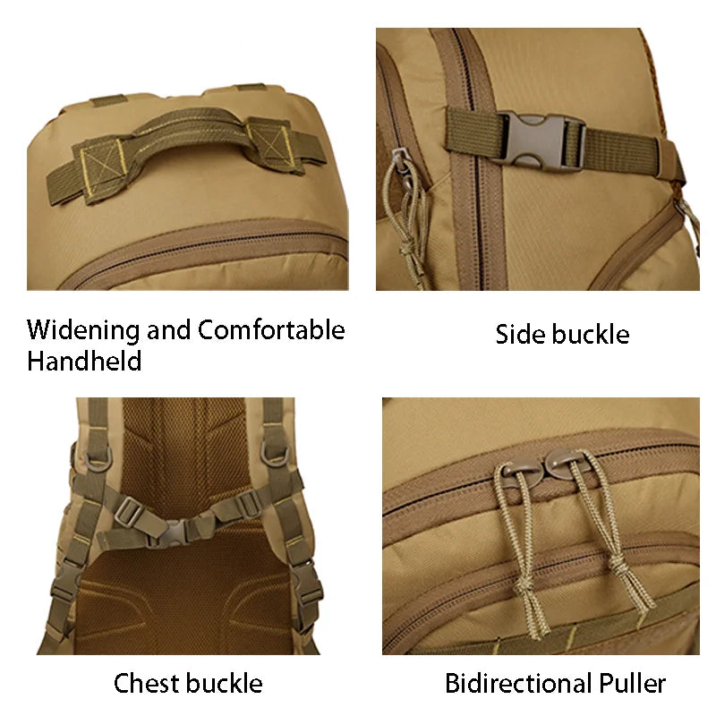 Outdoor Backpack 1000D Molle 25-30ltrs Helmets & Packs  BushLine