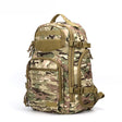 CP camouflage colourway, three-quarter view with velcro lid panel and laser-cut slots