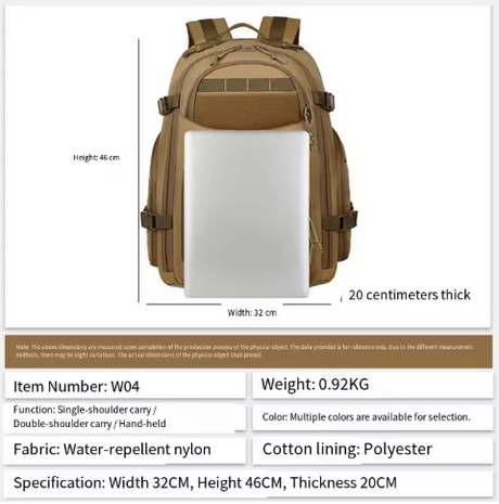 Outdoor Backpack 1000D Molle 35ltrs Helmets & Packs  