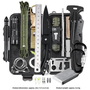 Adventure 15-piece set captioned 200 x 117 x 69 mm and roughly 0.6 kg in weight