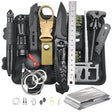 Standard 12-piece set: tactical pen, torch, folding knife, wire saw and fishing tackle