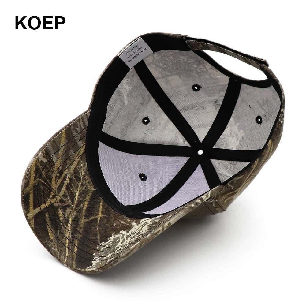 Outdoor Jungle Tree Camo Fishing Baseball Camouflage Hunting tactical hats  BushLine