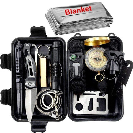 Outdoor SOS Survival Kit 13 in 1 survival BushLine 11 in 1 survival kit