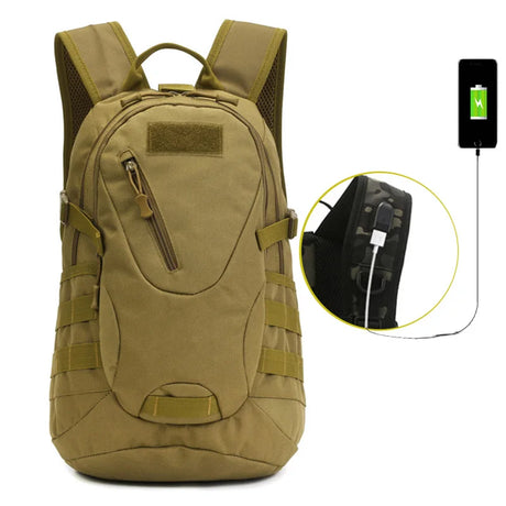 20L FIFO Work School Backpack USB BackPacks BushLine