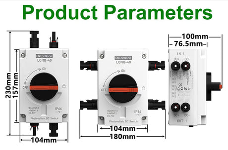 PV Solar Photovaltaic Disconnect Switch Isolator electrical supplys  