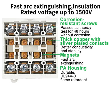 PV Solar Photovaltaic Disconnect Switch Isolator electrical supplys  