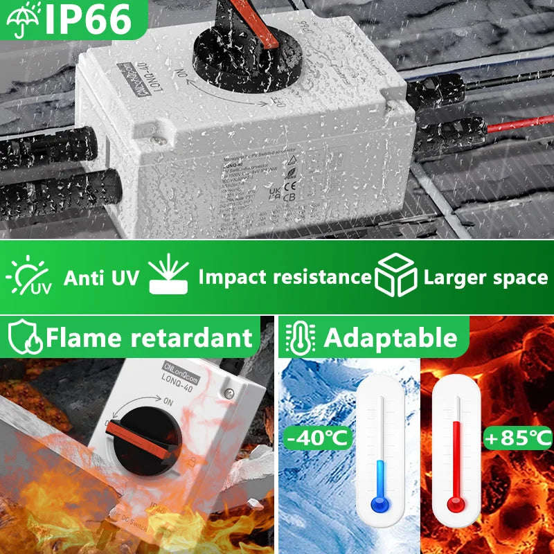 PV Solar Photovaltaic Disconnect Switch Isolator electrical supplys  BushLine