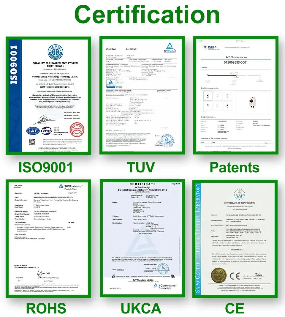 PV Solar Photovaltaic Disconnect Switch Isolator electrical supplys  BushLine