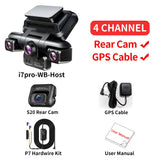 TiESFONG i7pro 4CH GPS Radar Dash Cam 360 24H Parking Monitor