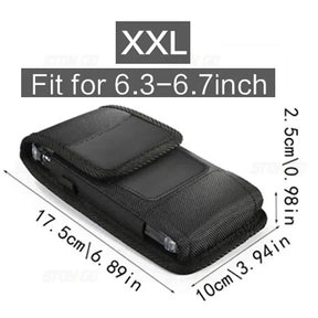 Size XXL holster measuring 17.5 by 10 by 2.5 centimetres, for a 6.3 to 6.7 inch screen