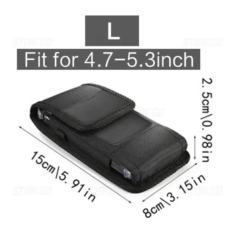 Phone Credit Card Holster for 4.0 to 6.7 inch Phones phone stuff BushLine L(for 4.7-5.3inch)