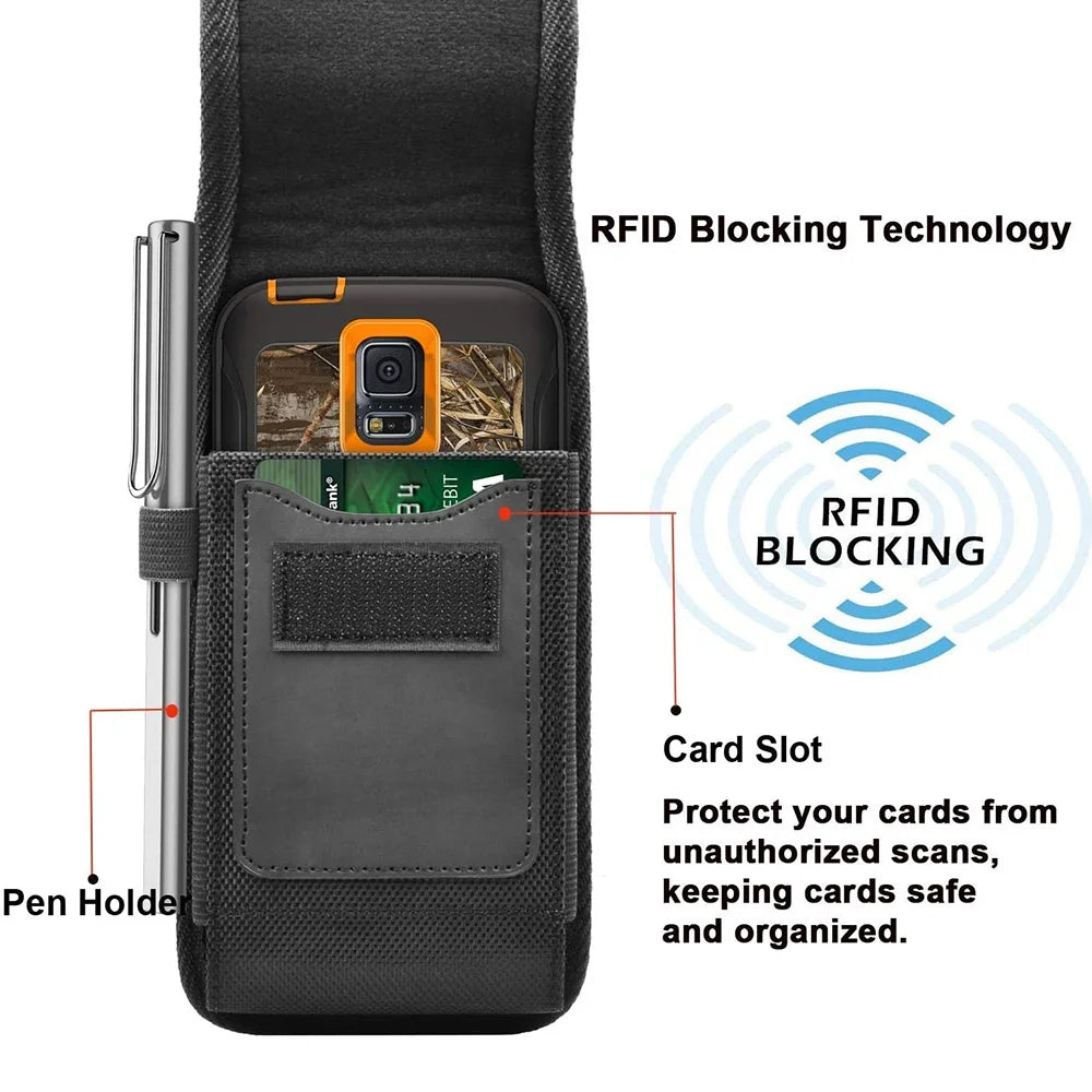 Phone Holster Protector RFID Blocking credit card minder IPhone Samsung phone stuff  
