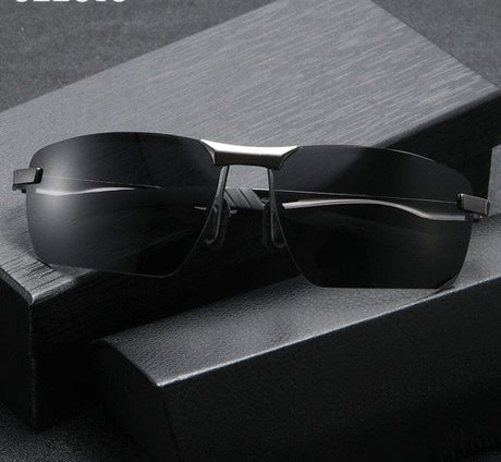 Photochromic Polarized Sunglass's Optics BushLine Black-Photochromic