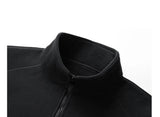 Polar Fleece Stand-up Collar Half-zipper L-9XL Large Size Outdoor Shirts & Tops  BushLine