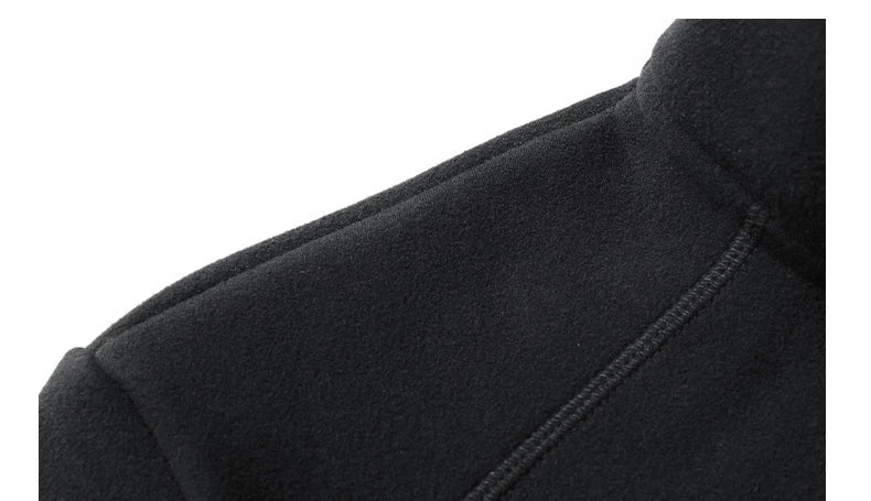 Polar Fleece Stand-up Collar Half-zipper L-9XL Large Size Outdoor Shirts & Tops  BushLine