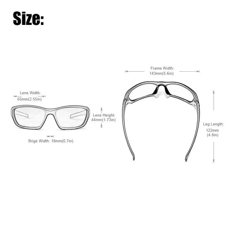 Polarized UV400 Sports Sunnys, Unbreakable Anti-Glare Optics  
