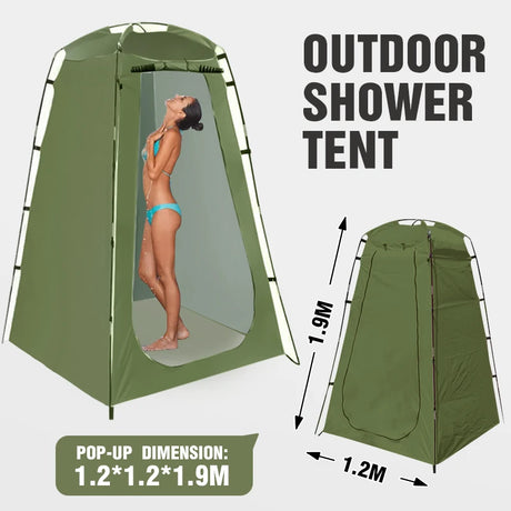 Portable Privacy Shower Tent Waterproof Changing Room Shelter Camping Equipment  