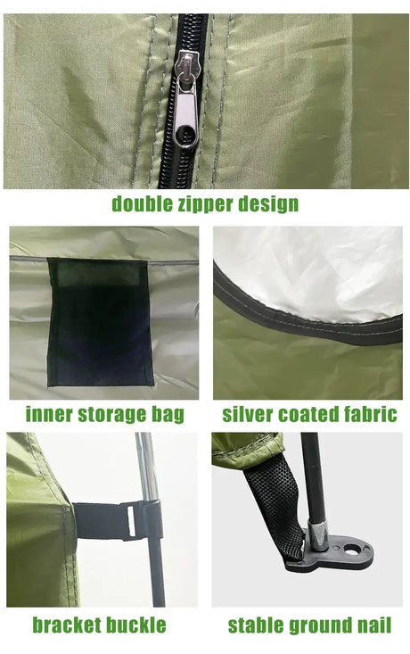 Portable Privacy Shower Tent Waterproof Changing Room Shelter Camping Equipment  