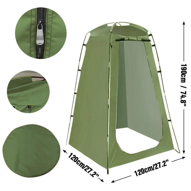 Portable Privacy Shower Tent Waterproof Changing Room Shelter Camping Equipment  BushLine