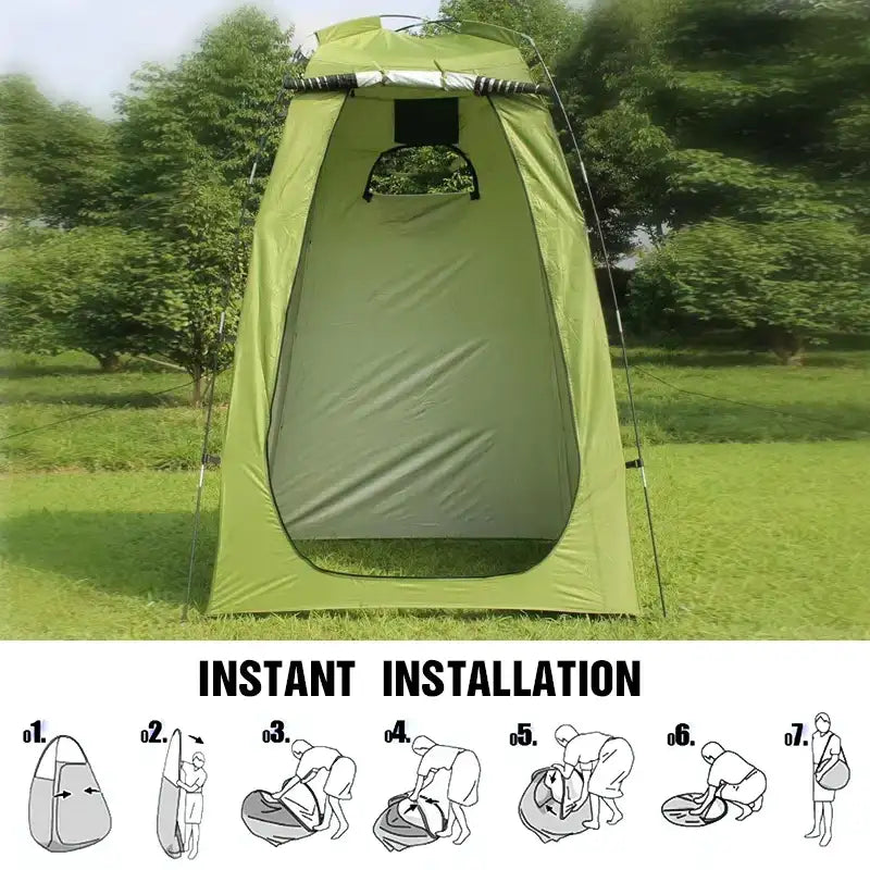 Portable Privacy Shower Tent Waterproof Changing Room Shelter Camping Equipment  BushLine