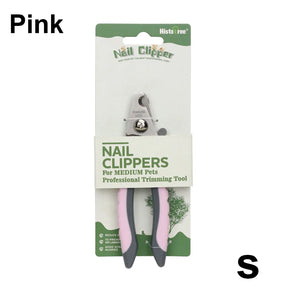 Pink size S clipper on its hanging card, the card printed For MEDIUM Pets