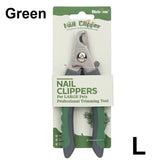 Professional Dog Cat Pet Animal Nail Clippers Stainless Steel BushLine L Green
