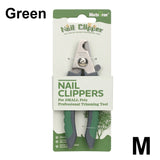 Professional Dog Cat Pet Animal Nail Clippers Stainless Steel BushLine M Green