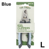 Professional Dog Cat Pet Animal Nail Clippers Stainless Steel BushLine L Blue