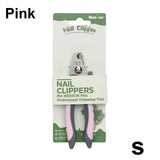 Professional Dog Cat Pet Animal Nail Clippers Stainless Steel BushLine S Pink
