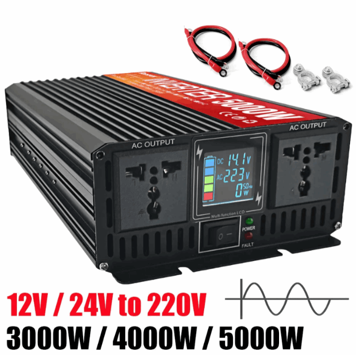 Pure Sine Wave Inverter 3kw, 4kw & 5kw Peak Power  DC 12V 24V pure sine inverter  BushLine
