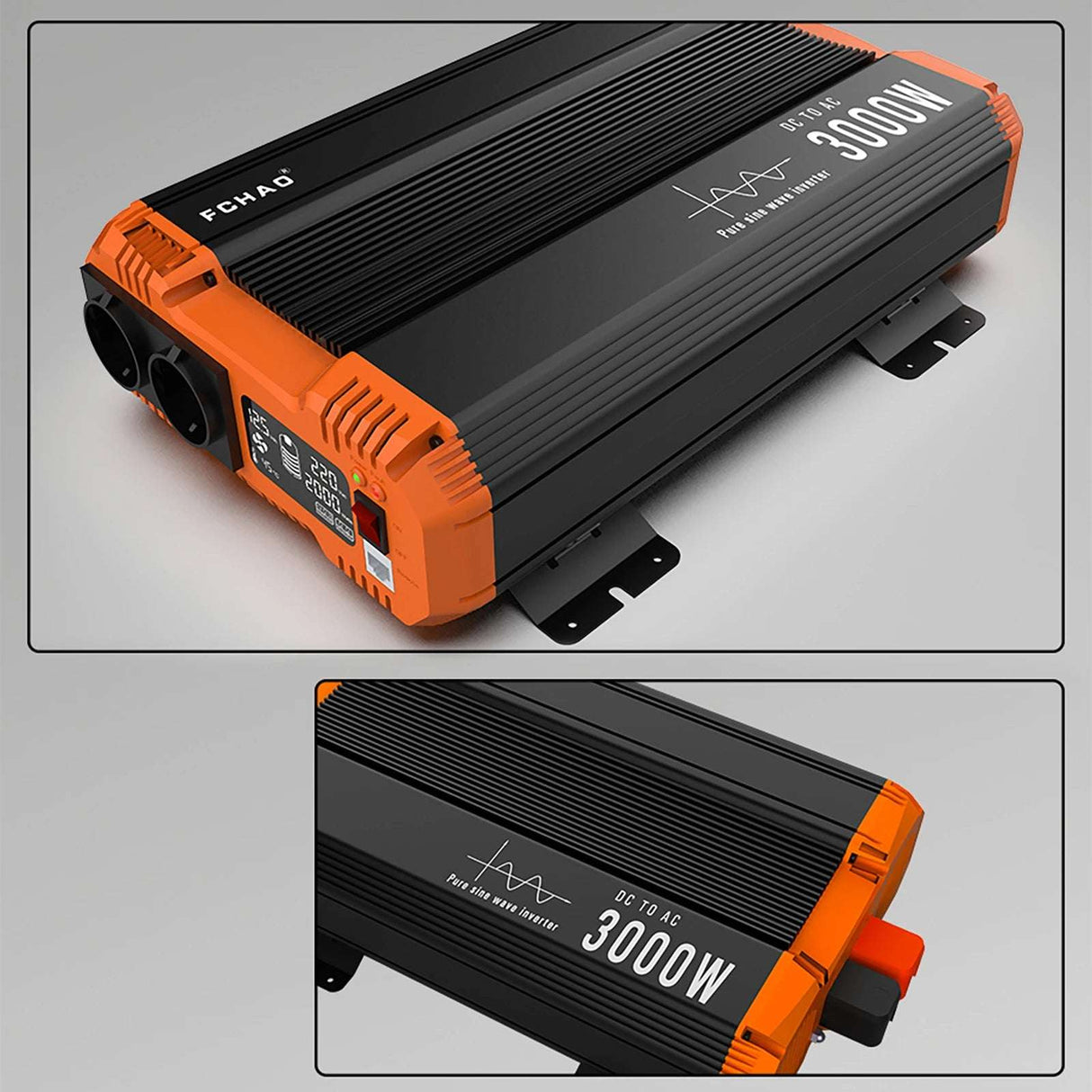 Pure Sine Wave Inverter LCD Display 3kW, 5kW, 6kW, 7kW Peak Power pure sine inverter  BushLine
