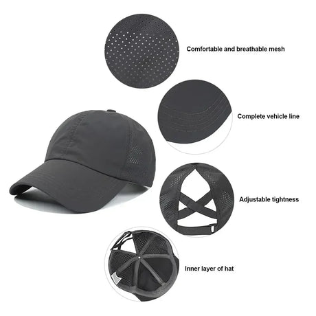 Quick Dry Ponytail Baseball Caps Hats  