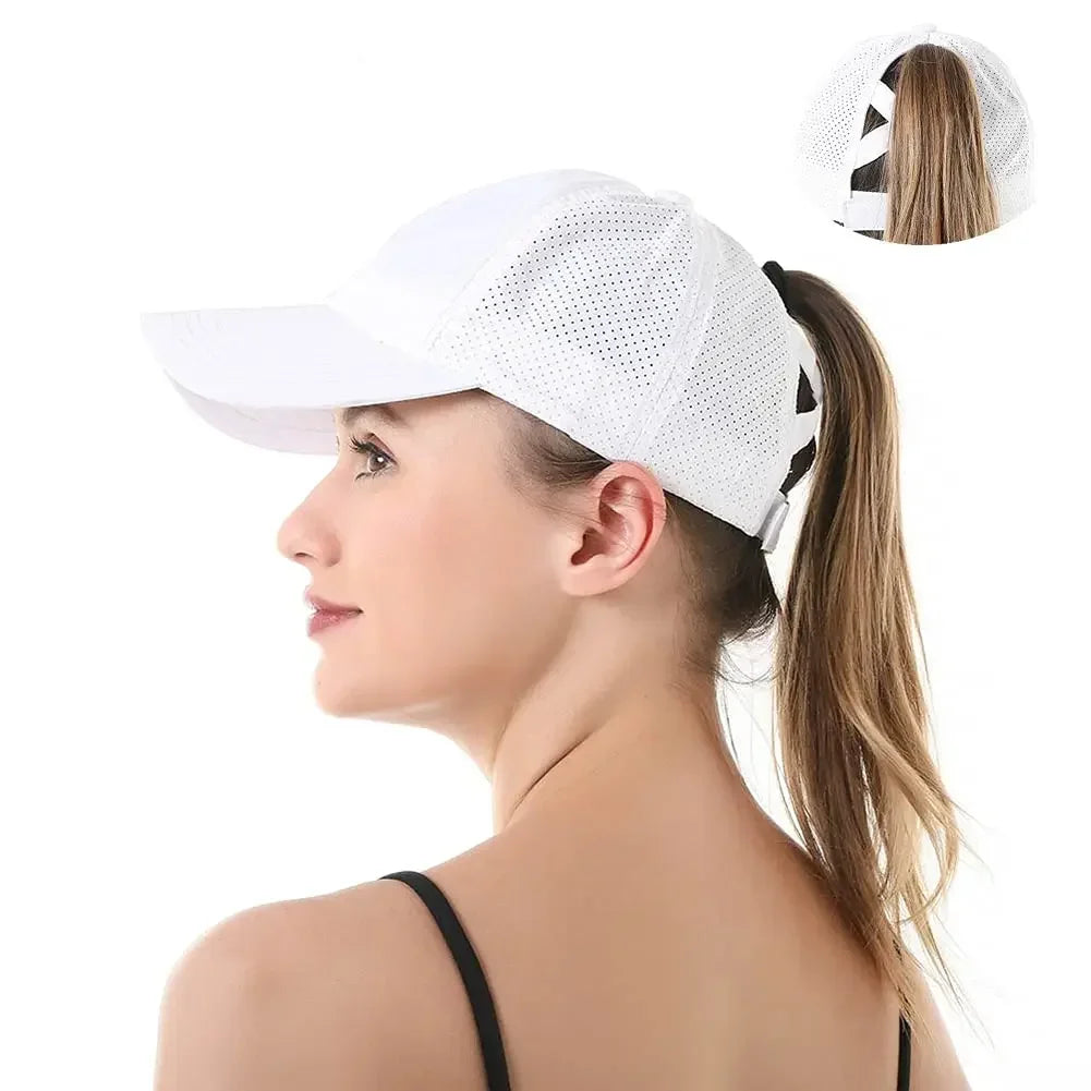 Quick Dry Ponytail Baseball Caps Hats  